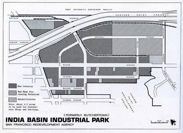 India Basin Industrial Park, formerly Butchertown, San Francisco Redevelopment Agency (1973)